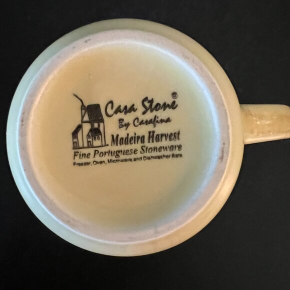 Set of 3 Vtg Casafina MADEIRA HARVEST Embossed Fruit  Stoneware Mugs ~ PORTUGAL - Picture 11 of 13